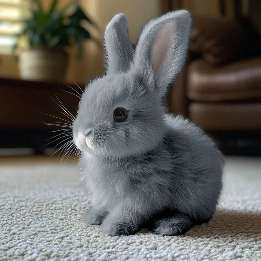 Realistic Interactive Bunny Toy Soft Animal Companion for Children