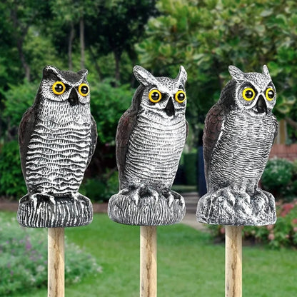 Realistic Owl Halloween Garden Statue Outdoor Yard Porch Party Decor