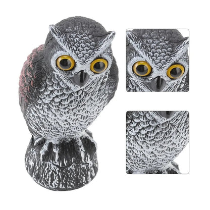 Realistic Owl Halloween Garden Statue Outdoor Yard Porch Party Decor