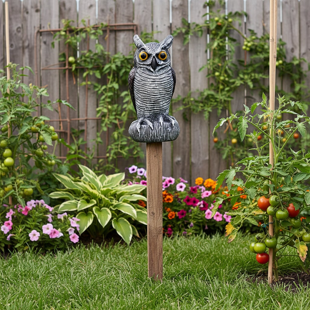 Realistic Owl Halloween Garden Statue Outdoor Yard Porch Party Decor