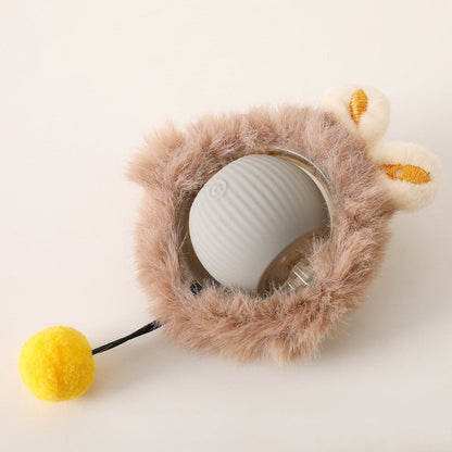 Rechargeable Cat Play Toy Rolling Motion Interactive Chasing Activity