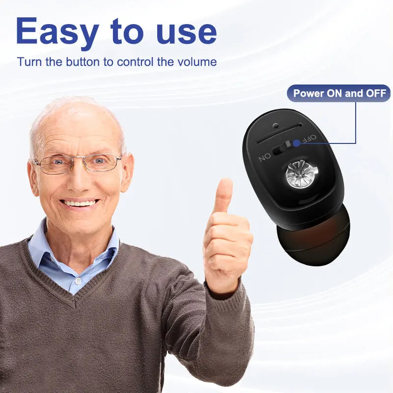 Rechargeable Digital Hearing Aids Mini Sound Amplifier – Clear Sound for Seniors and Daily Use