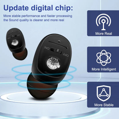 Rechargeable Digital Hearing Aids Mini Sound Amplifier – Clear Sound for Seniors and Daily Use
