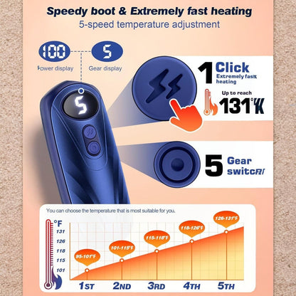 Rechargeable Electric Hand Warmers LED Display Reusable Portable Pocket Heater Set