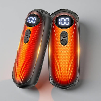 Rechargeable Electric Hand Warmers LED Display Reusable Portable Pocket Heater Set