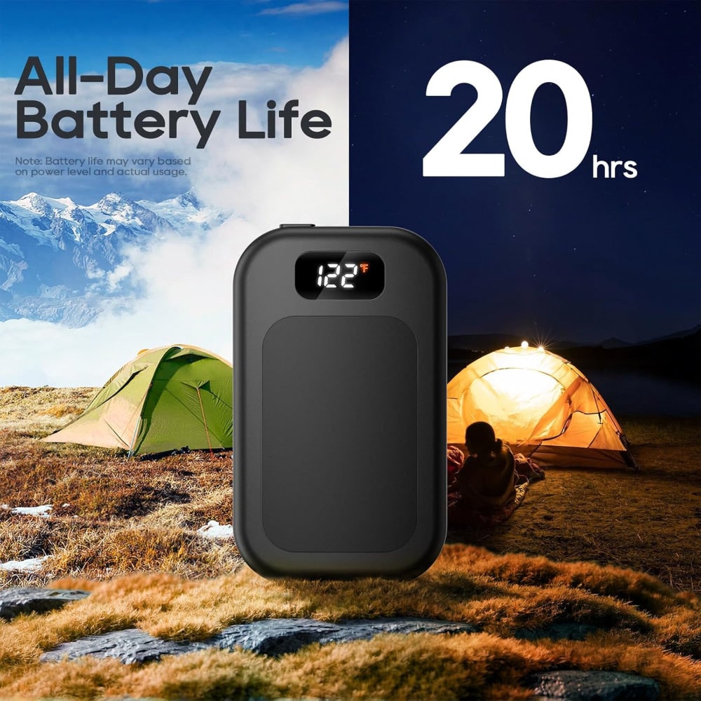 Rechargeable Electric Hand Warmers Reusable Pocket Heater LED Display Three Heat Levels
