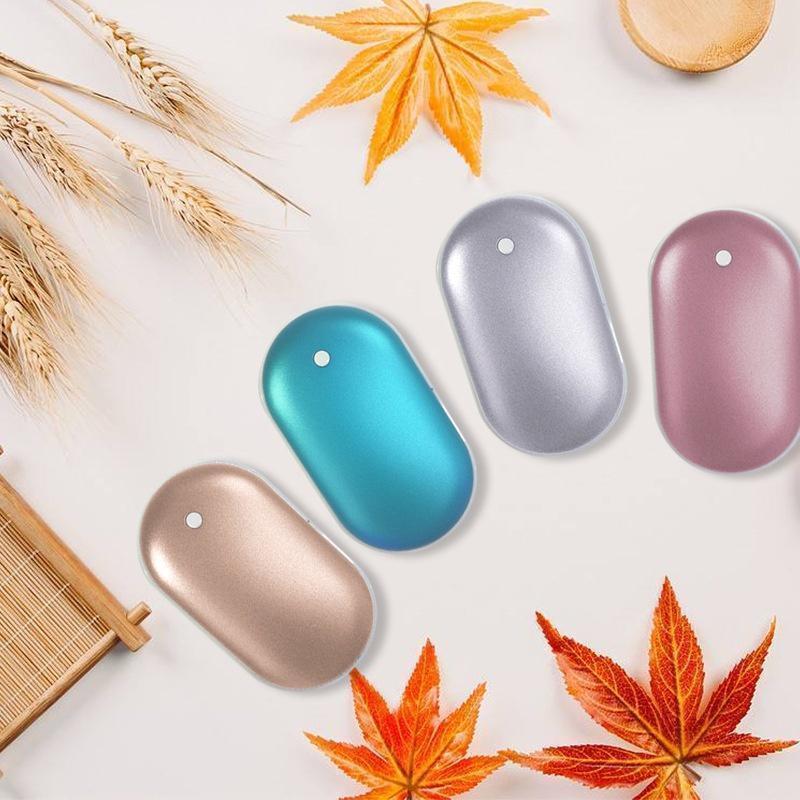 Rechargeable Hand Warmer Power Bank USB C Three Heat Levels Portable Design