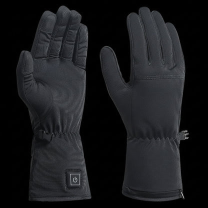 Rechargeable Heated Glove Liners Adjustable Temperature Slim Stretch Fabric Battery Pocket