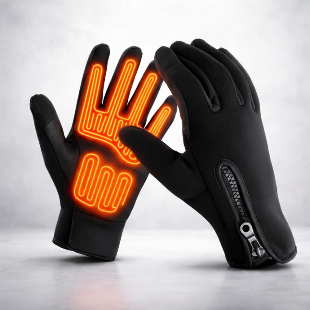 Rechargeable Heated Gloves Skiing Waterproof Touchscreen Thermal Grip Winter Outdoor