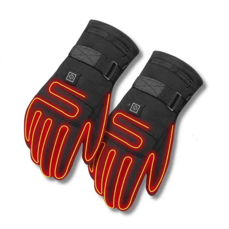 Rechargeable Heated Gloves Waterproof Thermal Touchscreen Winter Outdoor Hand Warmers