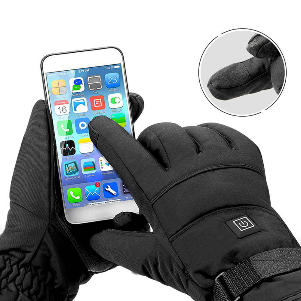 Rechargeable Heated Gloves Waterproof Thermal Touchscreen Winter Outdoor Hand Warmers
