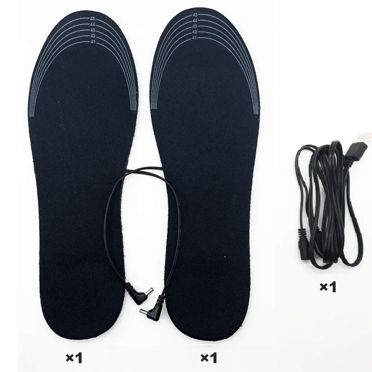 Rechargeable Heated Insoles Adjustable Warmth Trim to Fit