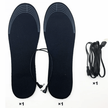Rechargeable Heated Insoles Adjustable Warmth Trim to Fit