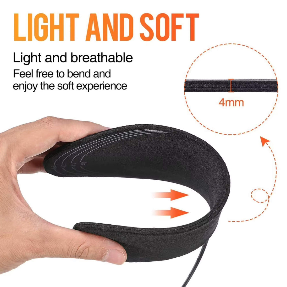 Rechargeable Heated Insoles Adjustable Warmth Trim to Fit