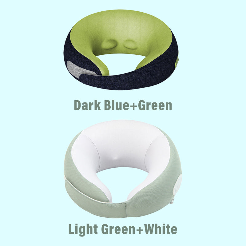 Rechargeable Heated Neck Massager Pillow U-Shaped Heat & Massage Cushion