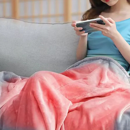 Coperta riscaldata ricaricabile, alimentata tramite USB, coperta portatile