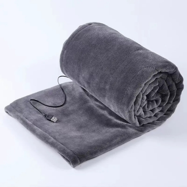 Coperta riscaldata ricaricabile, alimentata tramite USB, coperta portatile