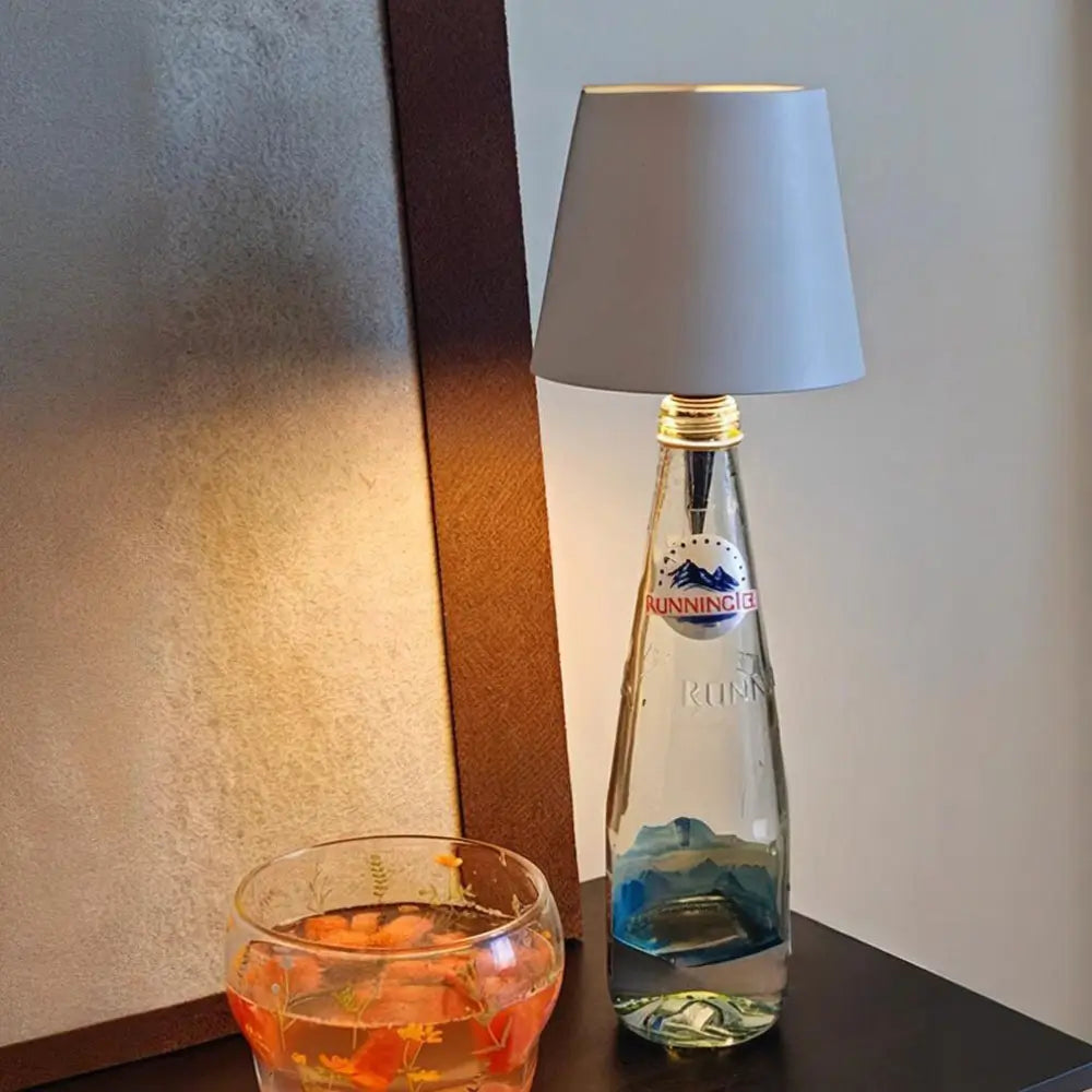 Rechargeable LED Bottle Lamp Converter with Dimmable Light and USB C