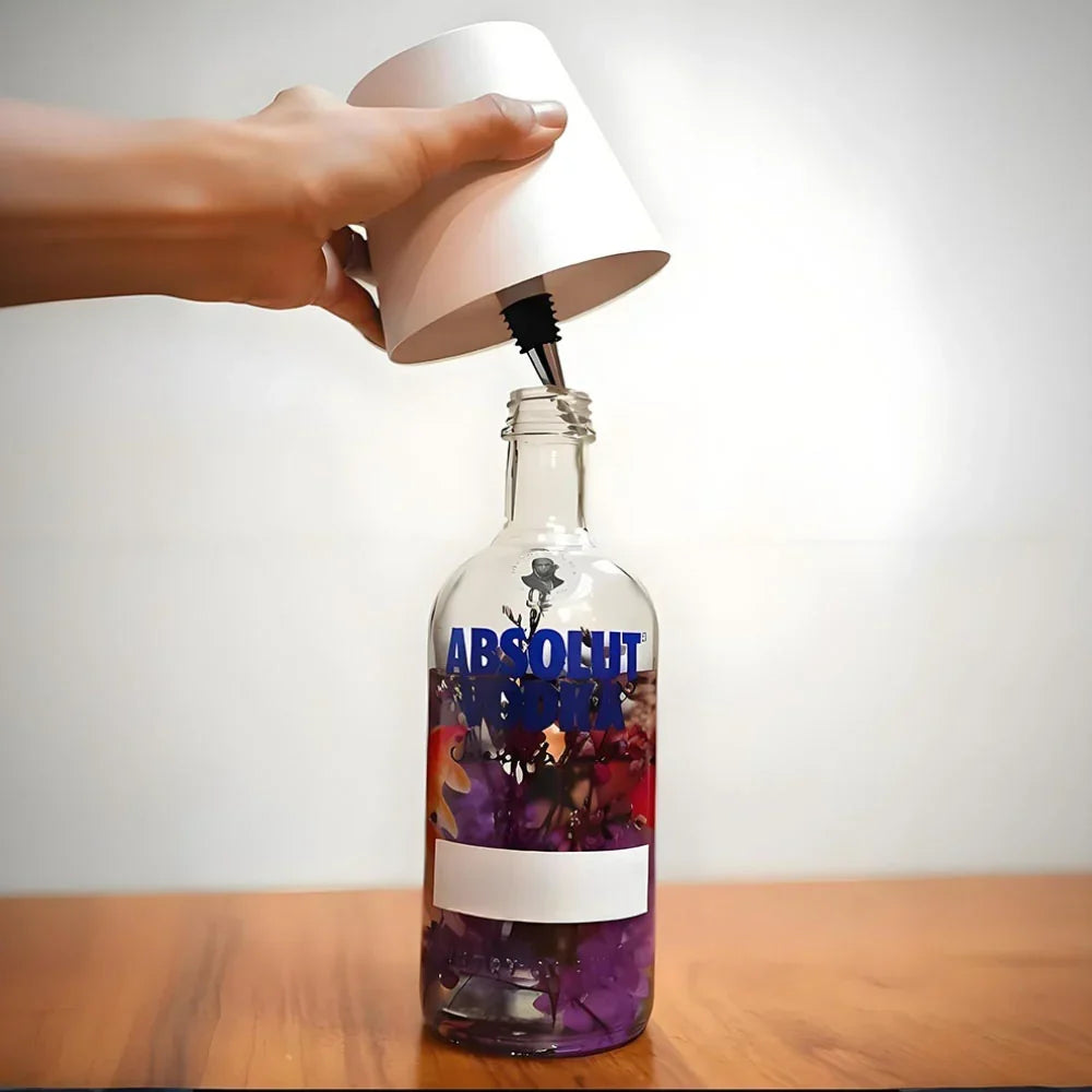Rechargeable LED Bottle Lamp Converter with Dimmable Light and USB C