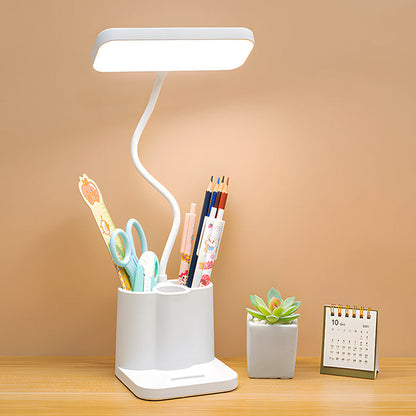 Rechargeable LED Desk Lamp with Pen Holder – Adjustable Study Lamp for Desk, Office & Reading