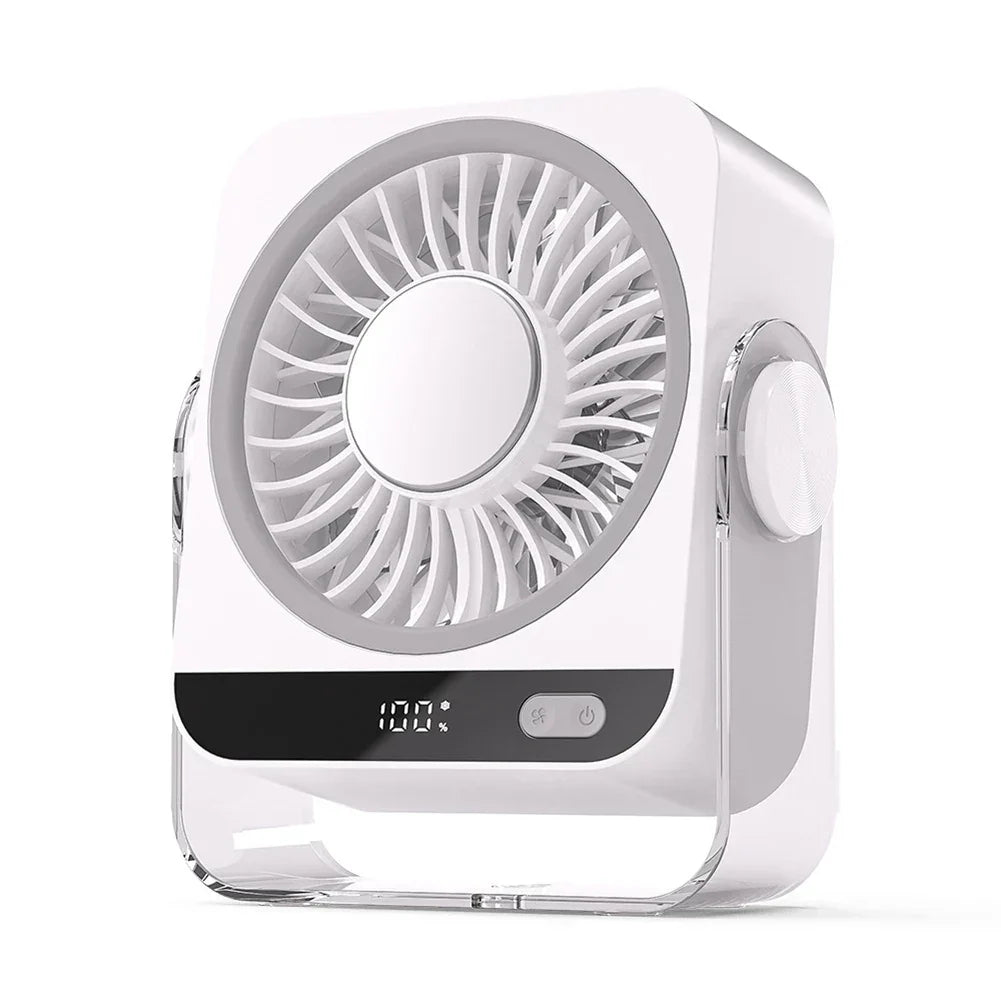 Rechargeable Portable Desk Fan Adjustable Personal Cooling