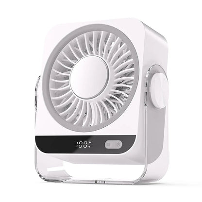 Rechargeable Portable Desk Fan Adjustable Personal Cooling
