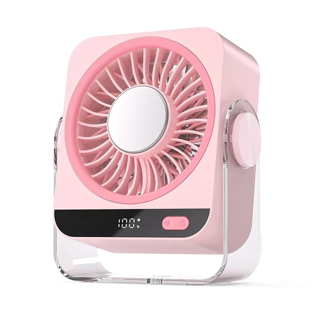 Rechargeable Portable Desk Fan Adjustable Personal Cooling