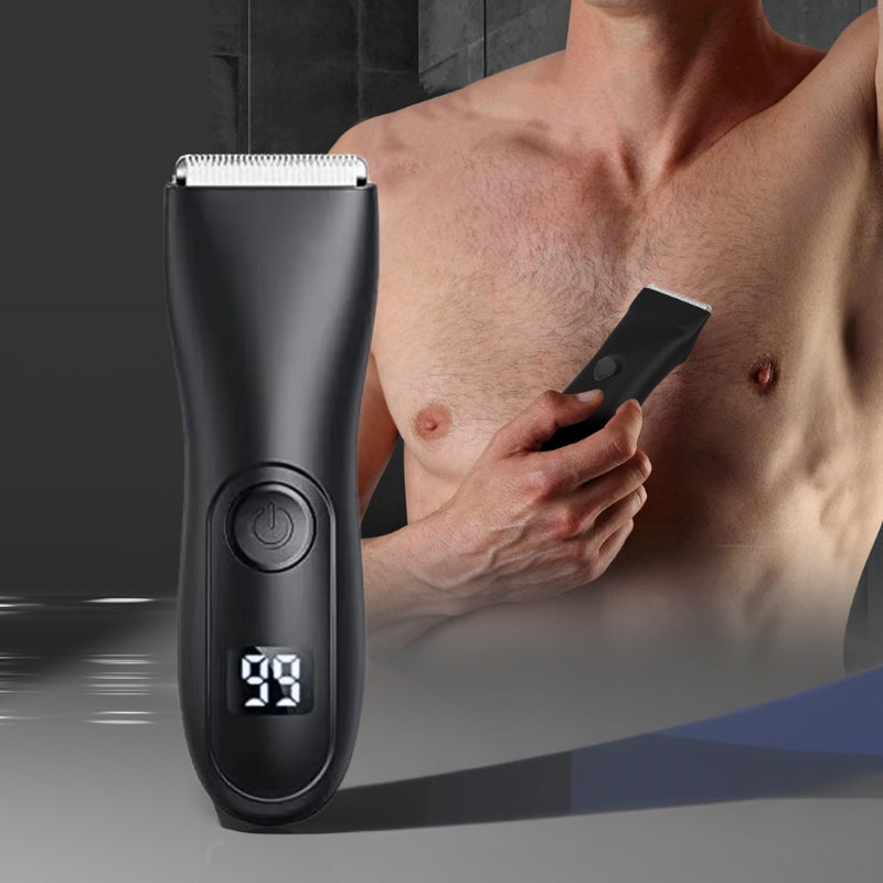 Rechargeable Waterproof Body Hair Trimmer for Smooth Gentle Grooming
