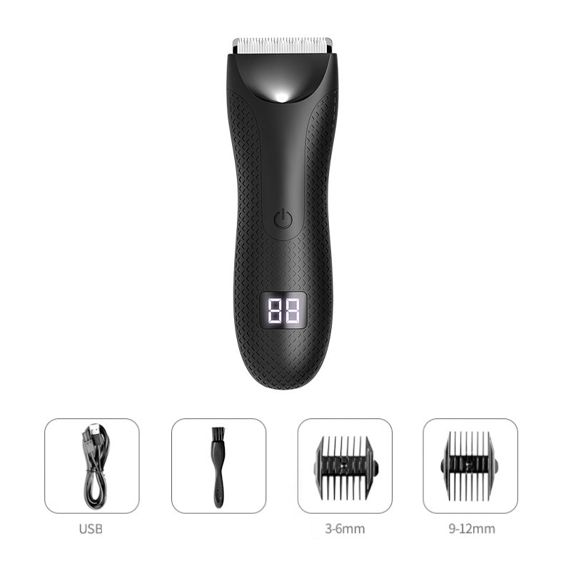 Rechargeable Waterproof Body Trimmer Precision Grooming Trimmer Wet & Dry Shaving