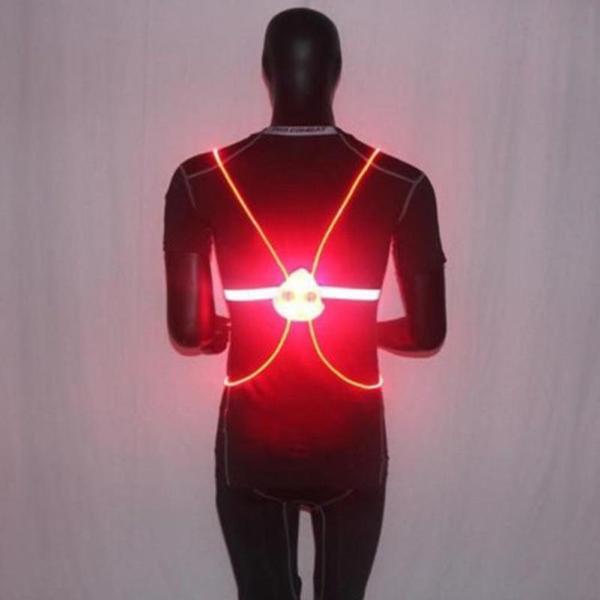 Reflective Lighted Safety Vest Adjustable High Visibility Outdoor Wear