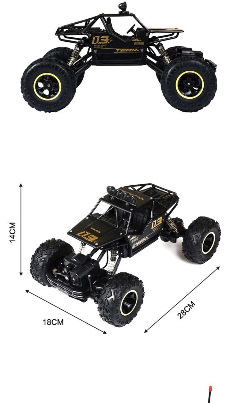 Τηλεκατευθυνόμενο 4x4 monster truck εκτός δρόμου με ανάρτηση