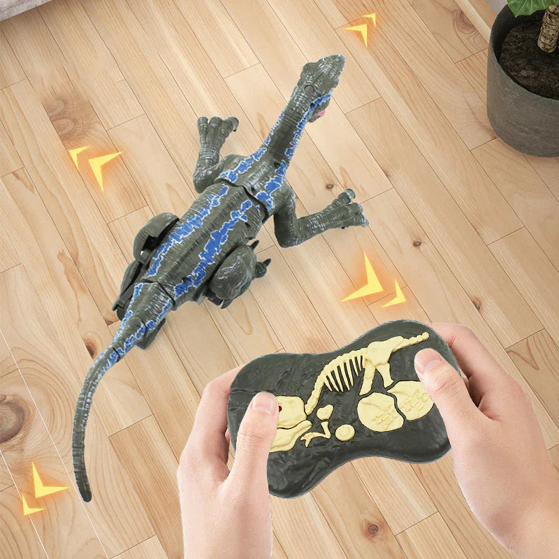 Remote Control Dinosaur Toy with Mist Spray and Realistic Movements