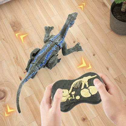 Remote Control Dinosaur Toy with Mist Spray and Realistic Movements