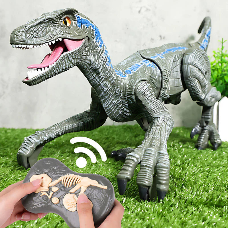 Remote Control Dinosaur Toy with Mist Spray and Realistic Movements