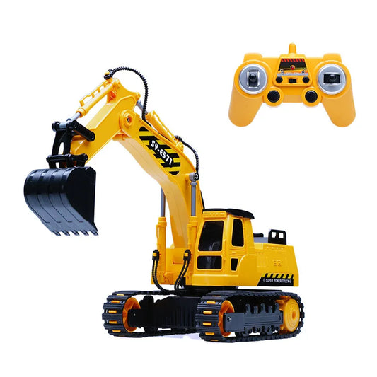 Remote Control Excavator Toy RC Construction Vehicle Kids
