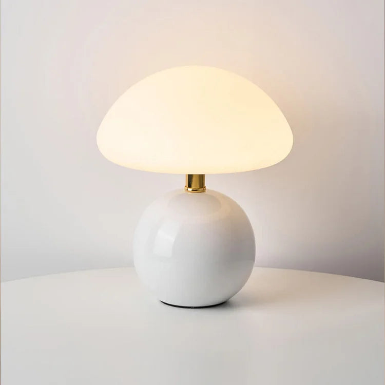 Retro svampelampe til bordet LED med tre farvetemperaturer varmt stemningslys