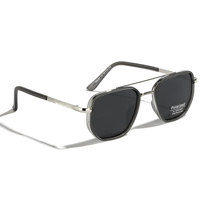 Retro Square Polarized Sunglasses with UV400 Protection
