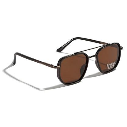 Retro Square Polarized Sunglasses with UV400 Protection