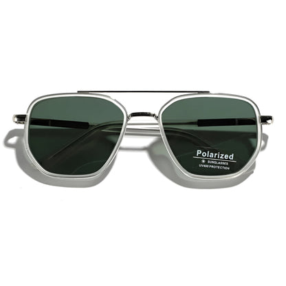 Retro Square Polarized Sunglasses with UV400 Protection
