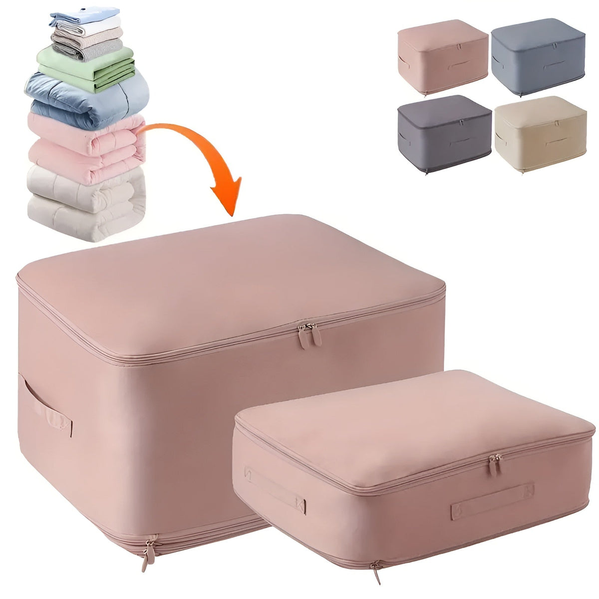 Reusable Compression Storage Bags for Clothes Bedding and Home Organisation