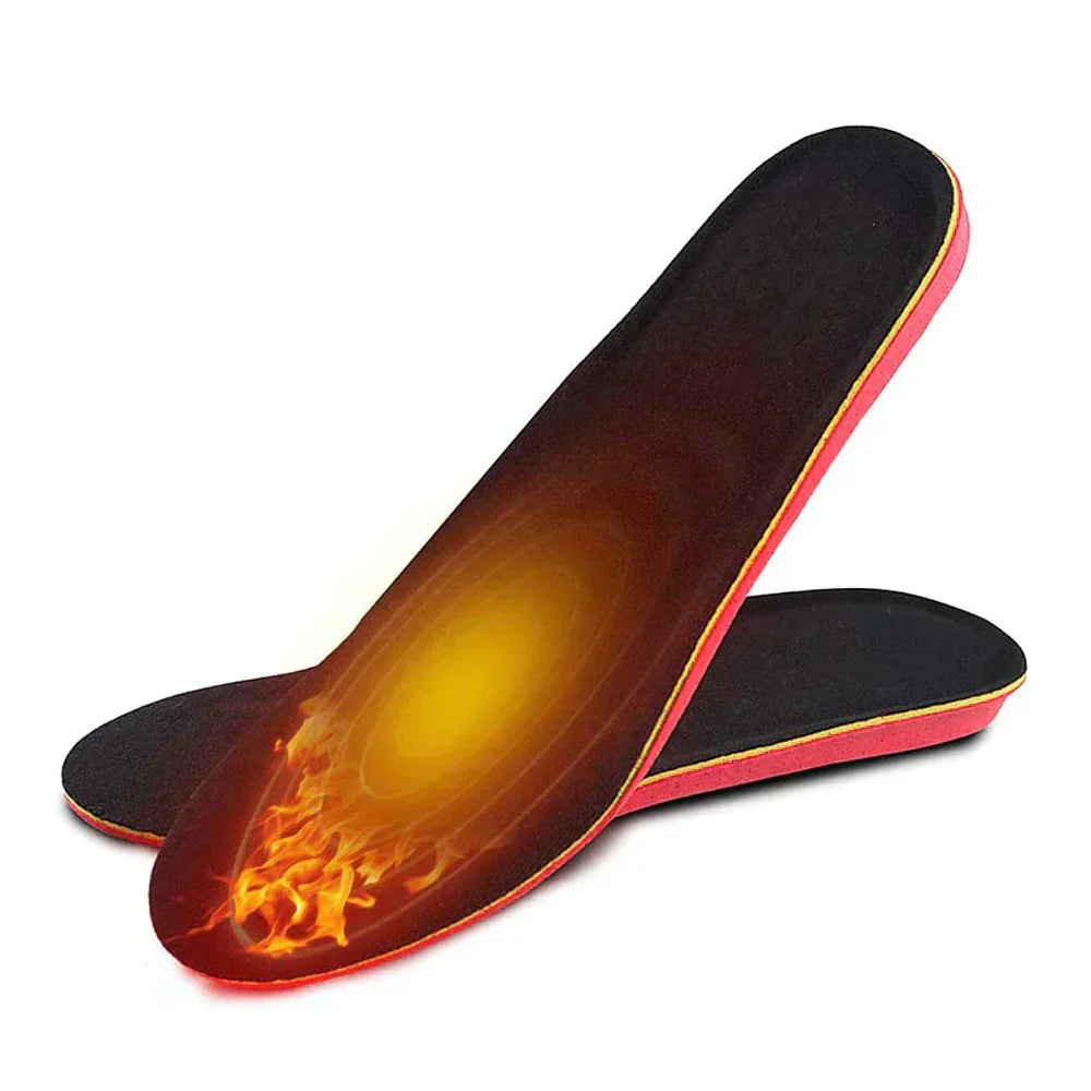Reusable Heated Insoles Adjustable Warmth Winter Foot Comfort