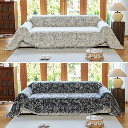 Reversible Boho Sofa Protector Speckle Couch Cover