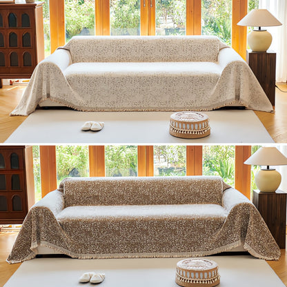 Reversible Boho Sofa Protector Speckle Couch Cover