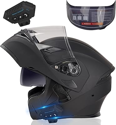 RideSync Wireless Motorcycle Helmet Headset for Safe Communication and Riding
