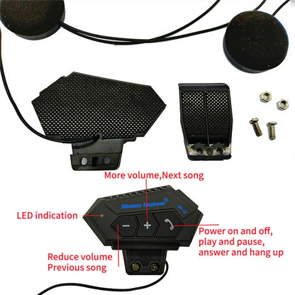 RideSync Wireless Motorcycle Helmet Headset for Safe Communication and Riding