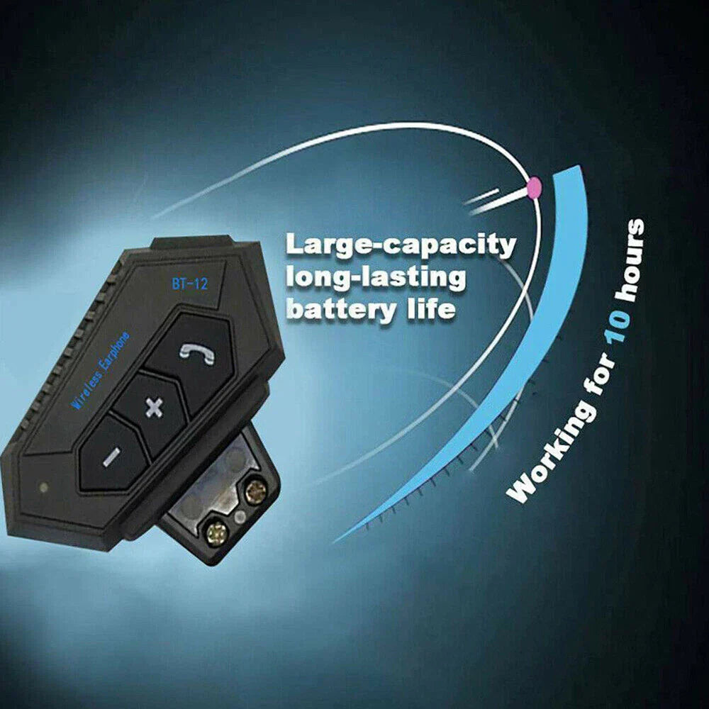 RideSync Wireless Motorcycle Helmet Headset for Safe Communication and Riding