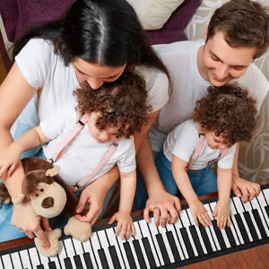 Roll Up Piano Keyboard with 49 Keys and Built In Stereo Speakers
