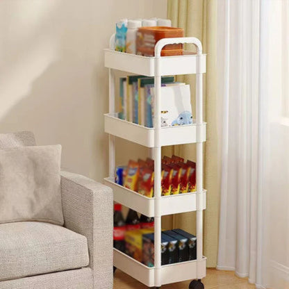 Rolling Storage Cart Multi Tier Organizer Space Saving Home Shelf
