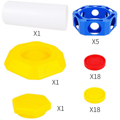 Rotating Connect Strategy Board Game with Interactive Spinning Board for Family Game Night
