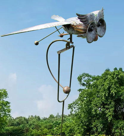 Rotating Garden Wind Spinner Metal Outdoor Decorative Lawn Sculpture